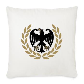 Haltérophilie allemande Adler - Housse de coussin décorative 45 x 45 cm - blanc nature - Devant