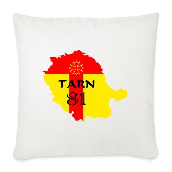 Tarn 81 - Sofa pillowcase 17,3'' x 17,3'' (45 x 45 cm) - natural white - Front