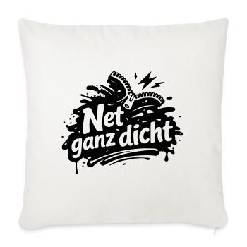 Net very tight - Sofa pillowcase 17,3'' x 17,3'' (45 x 45 cm) - natural white - Front
