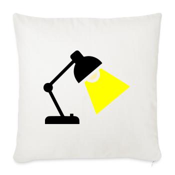 Desk Lamp Light Idea - Sofa pillowcase 17,3'' x 17,3'' (45 x 45 cm) - natural white - Front
