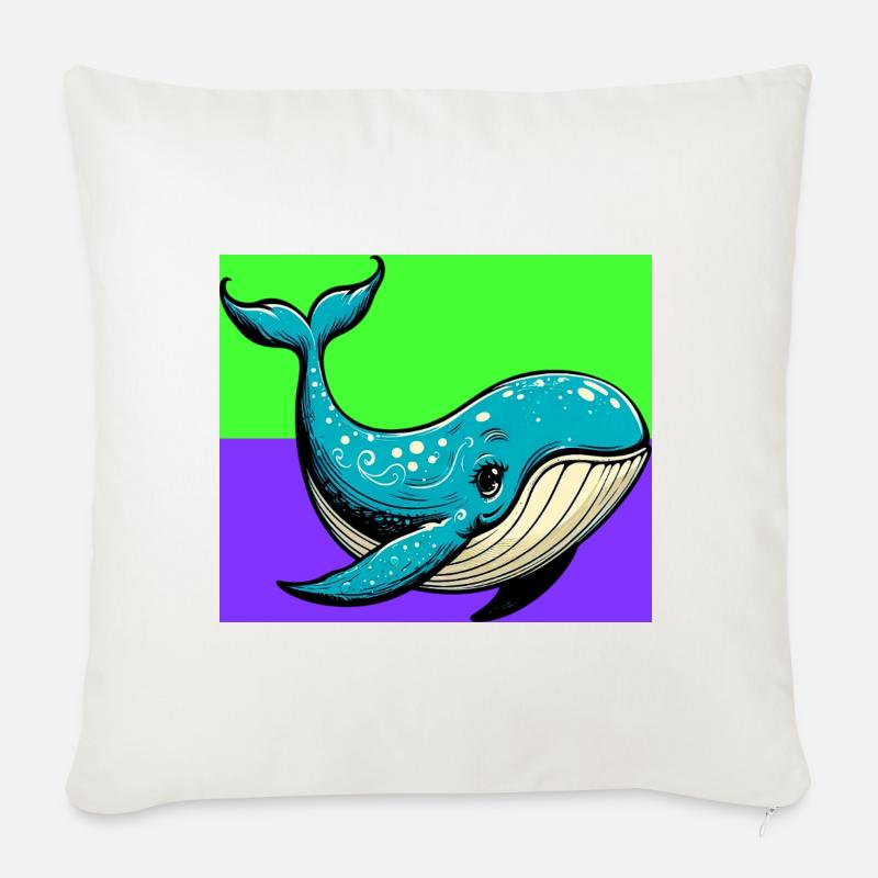 Wal - Sofakissenbezug 45 x 45 cm - Naturweiß