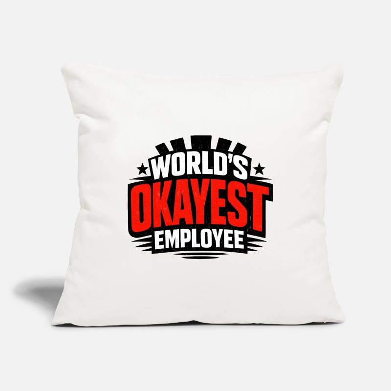 L’employé le plus correct du monde Housse de coussin décorative 45 x 45 cm