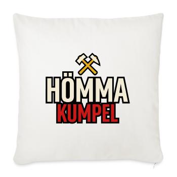 Hömma Kumpel Ruhrpott Typografie Bergbau - Sofakissenbezug 45 x 45 cm - Naturweiß  - Vorne