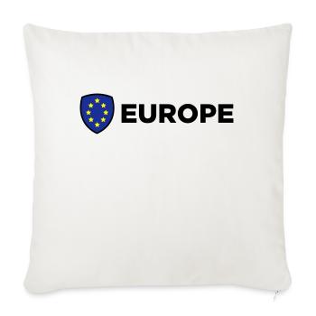 Le drapeau européen Union - Housse de coussin décorative 45 x 45 cm - blanc nature - Devant
