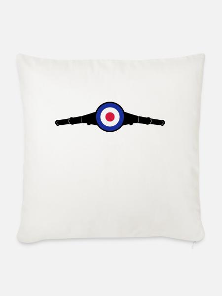 Lenkkopf Target - Sofakissenbezug 45 x 45 cm - Naturweiß
