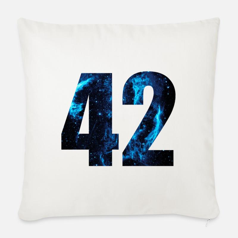 42 - Sofakissenbezug 45 x 45 cm - Naturweiß 