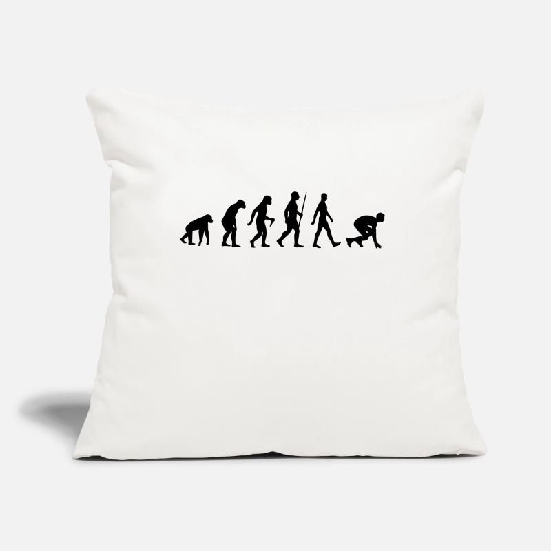 Athletics Sprint Sprinter Sprinting Evolution Sofa pillowcase 17,3'' x 17,3'' (45 x 45 cm)