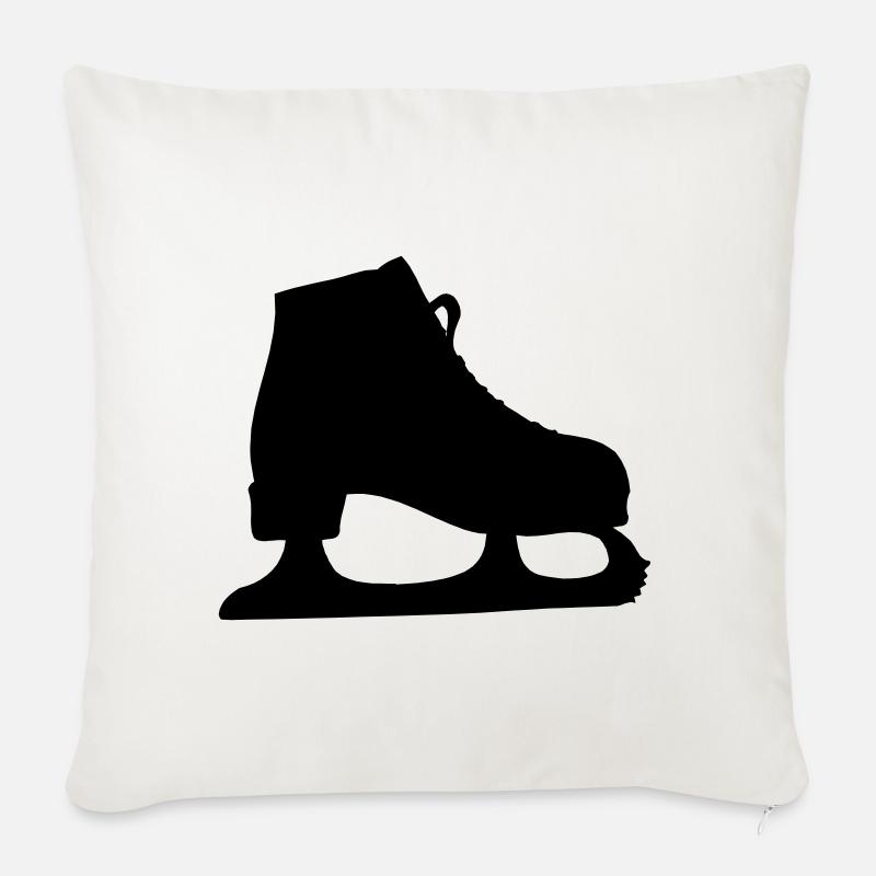 Eiskunstlauf Eiskunstlauf - Sofakissenbezug 45 x 45 cm - Naturweiß 