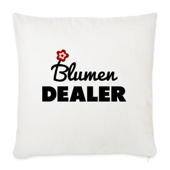 Blumen Dealer Blumenverkäufer - Sofakissenbezug 45 x 45 cm - Naturweiß  - Vorne