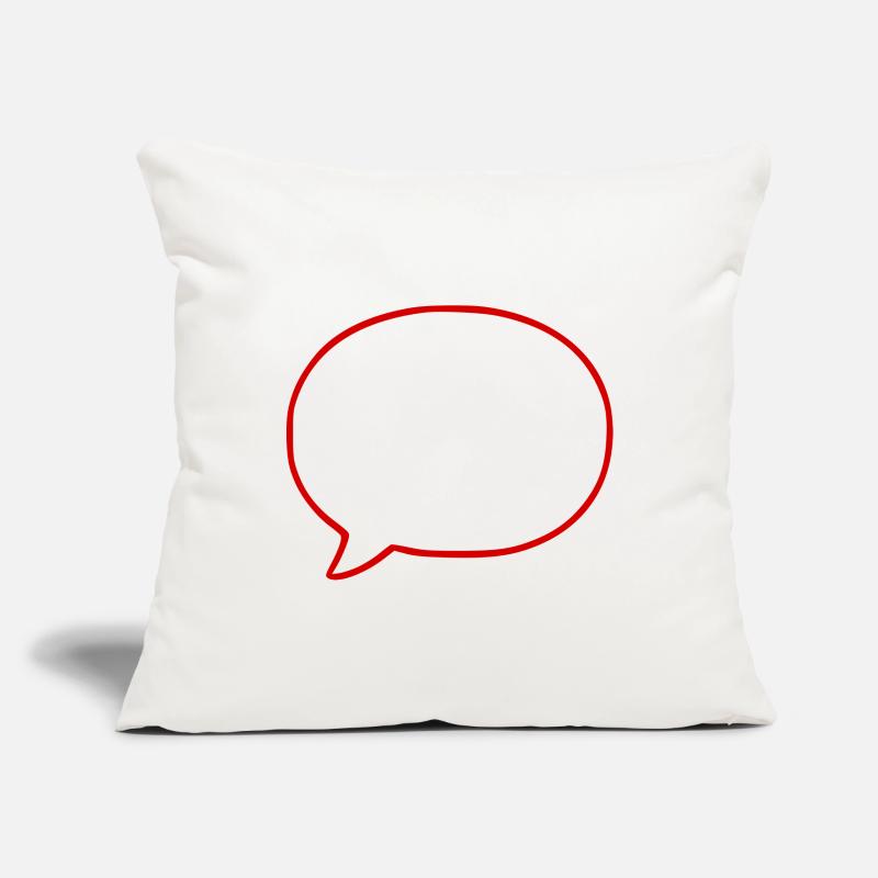 Personalize your own speech bubble comic Sofa pillowcase 17,3'' x 17,3'' (45 x 45 cm)