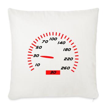 30 Anniversaire - Housse de coussin décorative 45 x 45 cm - blanc nature - Devant