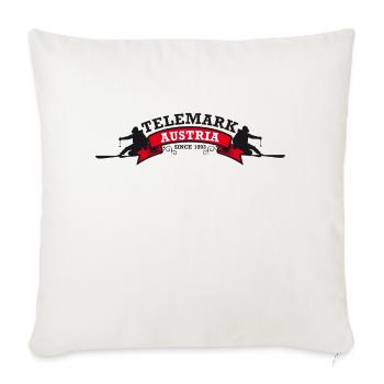 Telemark-Austria - Sofakissenbezug 45 x 45 cm - Naturweiß  - Vorne