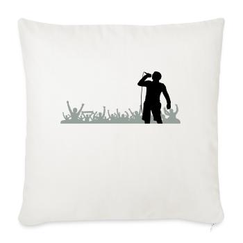 Sänger Band Fans - Sofakissenbezug 45 x 45 cm - Naturweiß  - Vorne