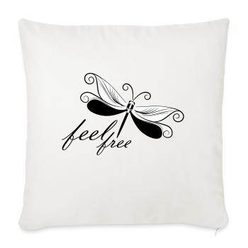 dragon-fly - Sofa pillowcase 17,3'' x 17,3'' (45 x 45 cm) - natural white - Front
