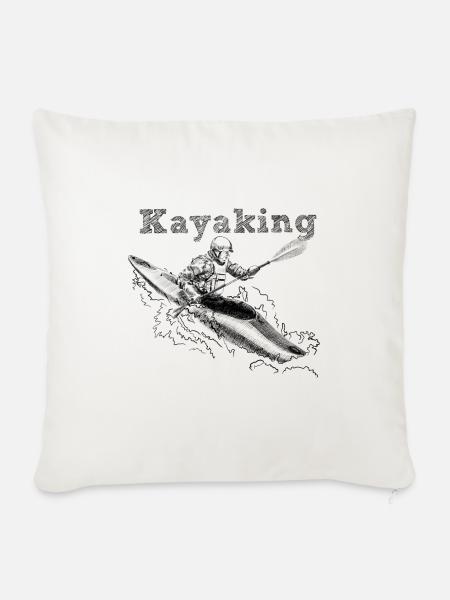 kayak - Sofakissenbezug 45 x 45 cm - Naturweiß