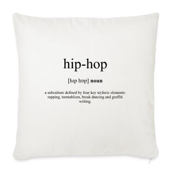 Hip-Hop Definition Dictionary - Sofa pillowcase 17,3'' x 17,3'' (45 x 45 cm) - natural white - Front