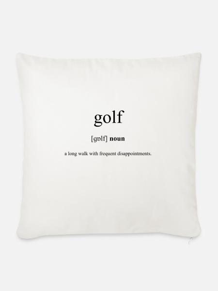 Golf (Sport) Definition Unisex T-Shirt - Sofakissenbezug 45 x 45 cm - Naturweiß