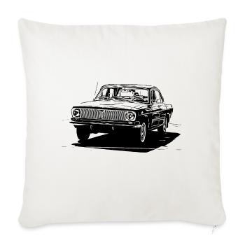 GAZ-24 Volga - Housse de coussin décorative 45 x 45 cm - blanc nature - Devant