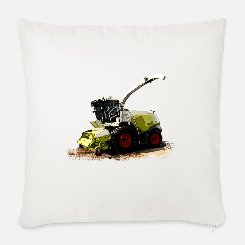 Claas Jaguar 930 Mähdrescher - Sofakissenbezug 45 x 45 cm - Naturweiß 