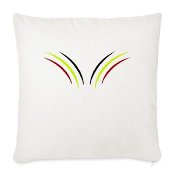 krallen belgien - Sofakissenbezug 45 x 45 cm - Naturweiß  - Vorne