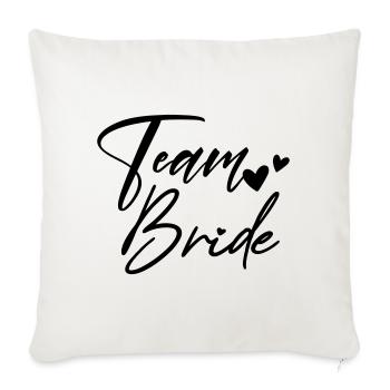 TEAM BRIDE Bachelor Party - Sofa pillowcase 17,3'' x 17,3'' (45 x 45 cm) - natural white - Front