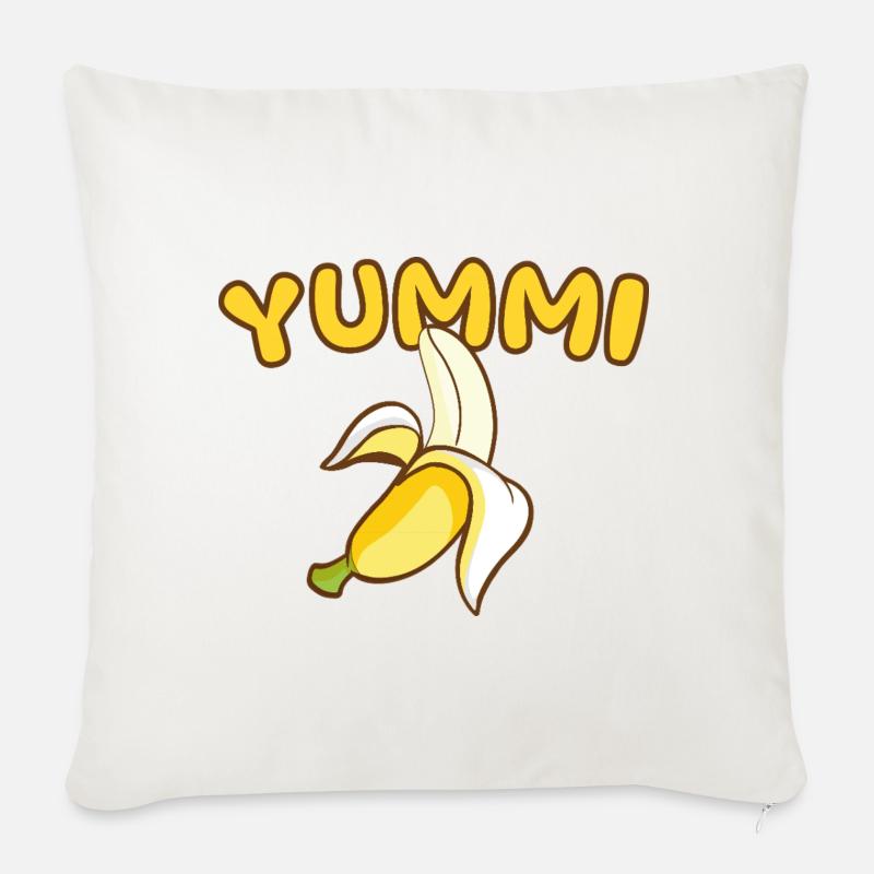 YUMMI - Geschmacksache - Sofakissenbezug 45 x 45 cm - Naturweiß