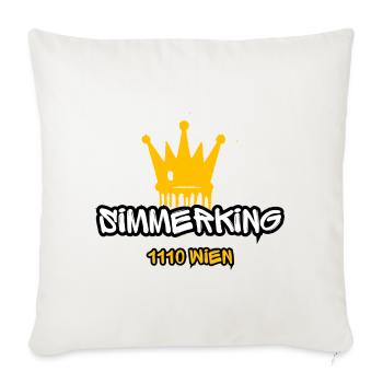 Simmeringer SIMMERKING! - Sofa pillowcase 17,3'' x 17,3'' (45 x 45 cm) - natural white - Front