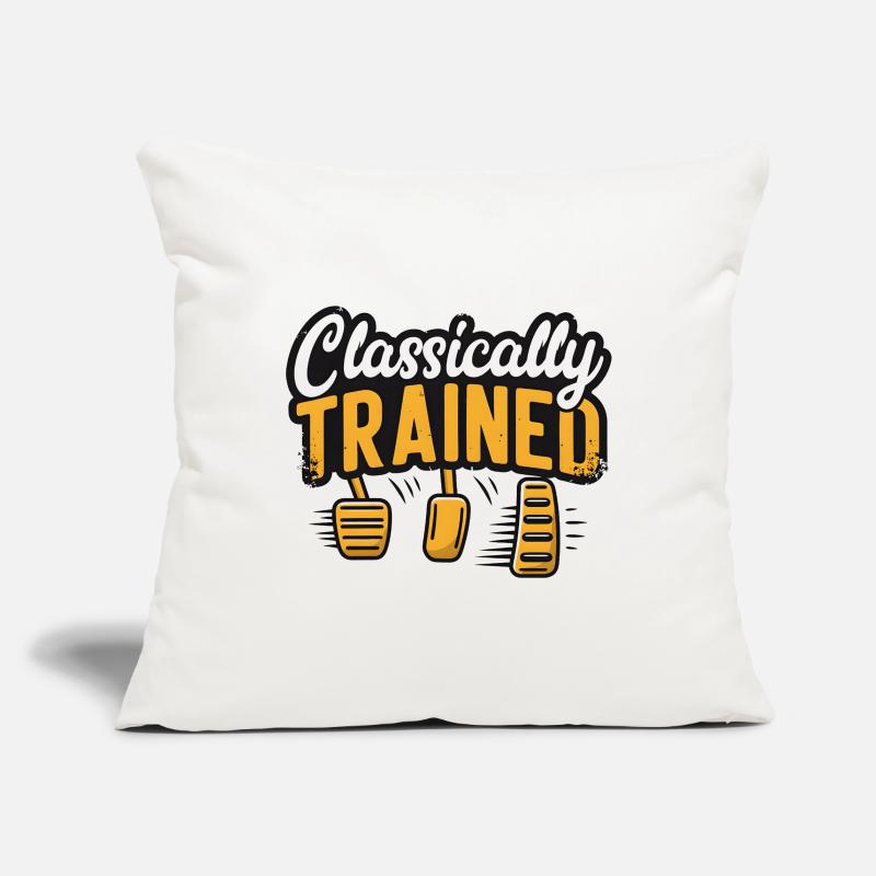 Classically Trained Manual Car Driver Pedals Sofa pillowcase 17,3'' x 17,3'' (45 x 45 cm)