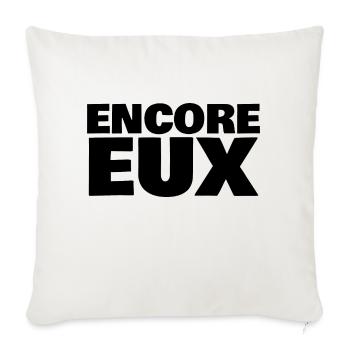 encore eux - Housse de coussin décorative 45 x 45 cm - blanc nature - Devant