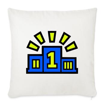 Winner Podium Place 1 Champion - Sofa pillowcase 17,3'' x 17,3'' (45 x 45 cm) - natural white - Front