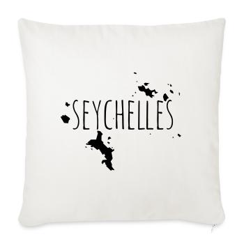 Seychelles - Sofakissenbezug 45 x 45 cm - Naturweiß  - Vorne