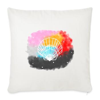 Geometrische Shell - Sofakissenbezug 45 x 45 cm - Naturweiß  - Vorne