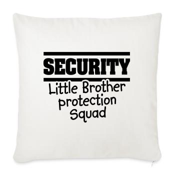Security Little brother protection squat - Big bro - Sofa pillowcase 17,3'' x 17,3'' (45 x 45 cm) - natural white - Front