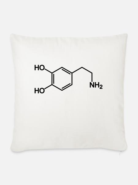 Dopamine - Sofakissenbezug 45 x 45 cm - Naturweiß