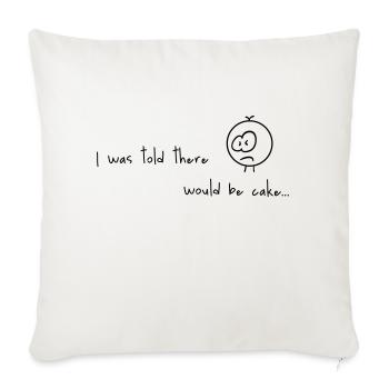 amant de gâteau - Housse de coussin décorative 45 x 45 cm - blanc nature - Devant