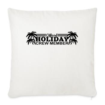 holiday_crew_member_f1 - Housse de coussin décorative 45 x 45 cm - blanc nature - Devant