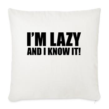 Lazy - Sofa pillowcase 17,3'' x 17,3'' (45 x 45 cm) - natural white - Front