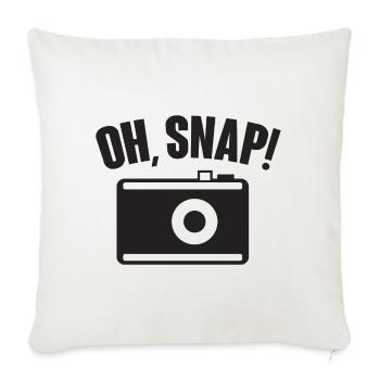 Oh, Snap! - photography - Sofa pillowcase 17,3'' x 17,3'' (45 x 45 cm) - natural white - Front