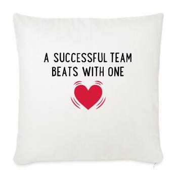 team - Sofa pillowcase 17,3'' x 17,3'' (45 x 45 cm) - natural white - Front