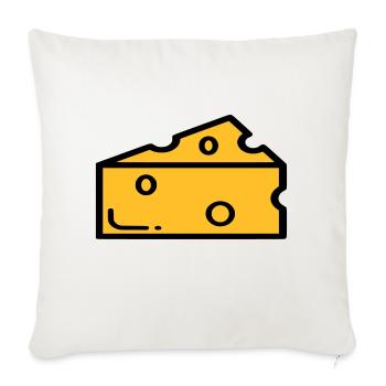 cheese - Sofa pillowcase 17,3'' x 17,3'' (45 x 45 cm) - natural white - Front