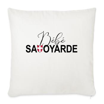 bebe savoyarde - Housse de coussin décorative 45 x 45 cm - blanc nature - Devant