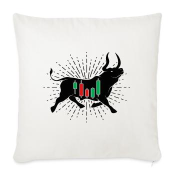 Stocks Bulle - Sofa pillowcase 17,3'' x 17,3'' (45 x 45 cm) - natural white - Front