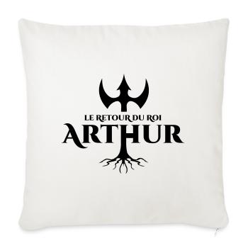 Le retour du roi Arthur - Housse de coussin décorative 45 x 45 cm - blanc nature - Devant