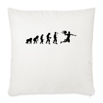Handball évolution idée cadeau - Housse de coussin décorative 45 x 45 cm - blanc nature - Devant