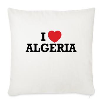 I love Algeria - Sofa pillowcase 17,3'' x 17,3'' (45 x 45 cm) - natural white - Front