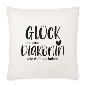 Diakonin Ehrenamt Kirche Pfarrer Glaube Geschenk - Sofakissenbezug 45 x 45 cm - Naturweiß  - Vorne