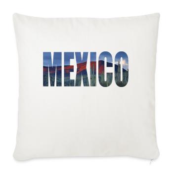 mexico mexico cactus - Sofa pillowcase 17,3'' x 17,3'' (45 x 45 cm) - natural white - Front