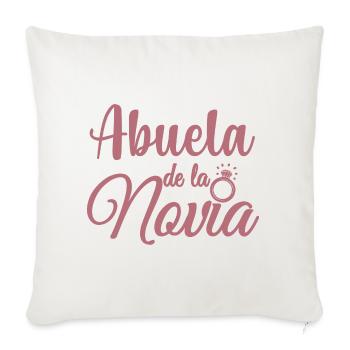 Abuela de la Novia Bride's Grandma Wedding Party - Sofa pillowcase 17,3'' x 17,3'' (45 x 45 cm) - natural white - Front