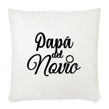 Papa del Novio Groom's Father Wedding Gift - Sofa pillowcase 17,3'' x 17,3'' (45 x 45 cm) - natural white - Front