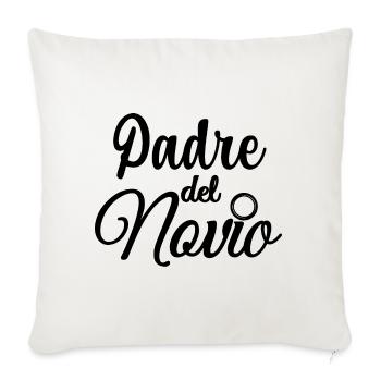 Padre del Novio Groom's Father Wedding Gift - Sofa pillowcase 17,3'' x 17,3'' (45 x 45 cm) - natural white - Front
